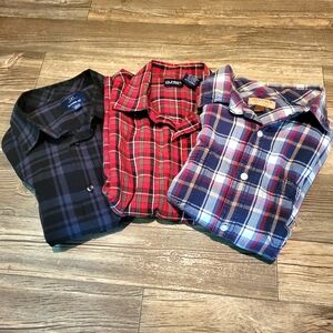 LOT - PURITAN, GEORGE, SONOMA | Men's Plaid Shirts